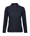 Dames Polo Lange Mouw B&C PWI13 Polo Navy